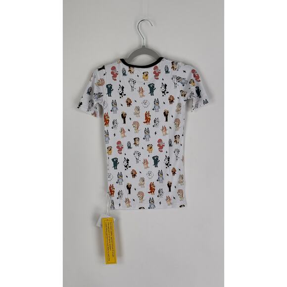 Ellie Sue Bluey & Friends Short Sleeve Bamboo Pajamas Kids Size 6-7 Year New - Picture 4 of 9